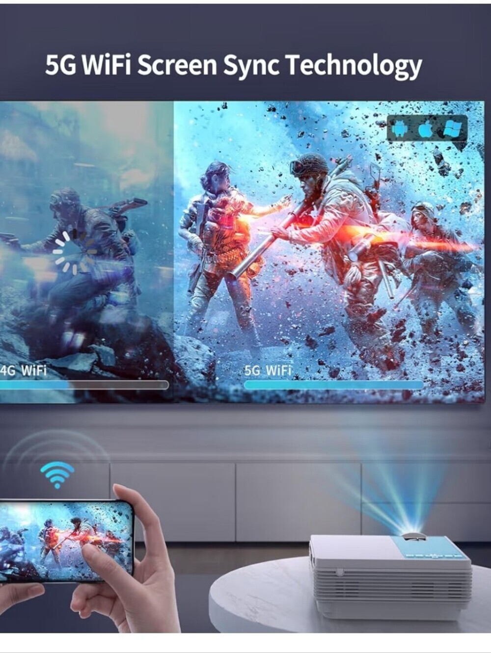 4K Projector - Picture 3 of 7